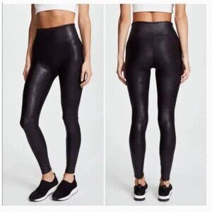 Spanx Faux Leather Leggings - Black - Size MP